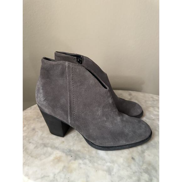 Paul Green NEW US 7, UK 4.5, Women’s Dark Grey Suede Delgado Stacked Heel - Picture 11 of 16